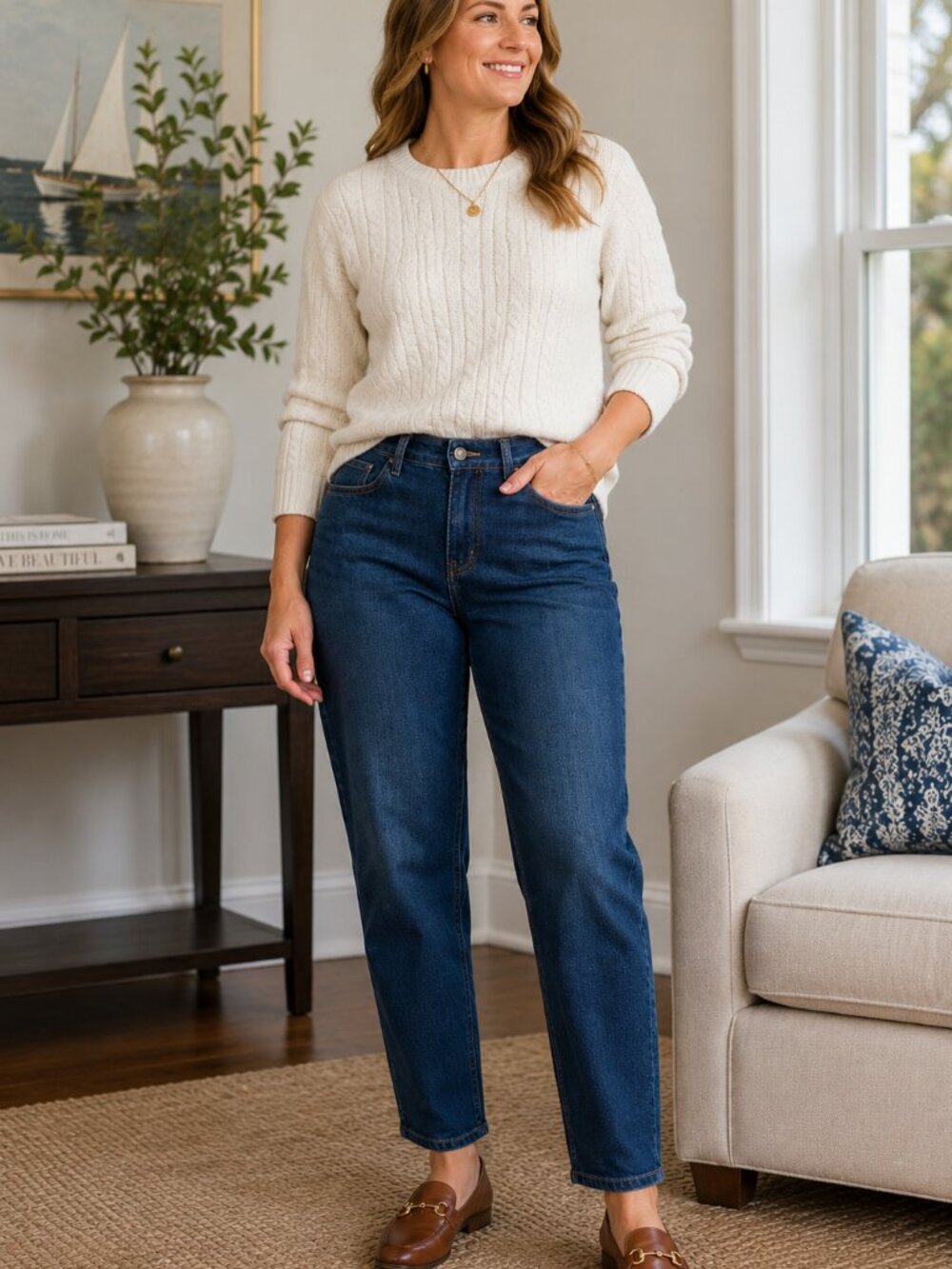 Talbots Women’s Stretch Jeans Size 12 Straight Leg